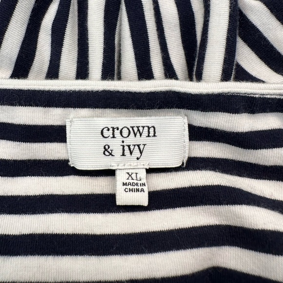 NWOT Women’s Maxi Summer Dress Black and white stripes - Picture 4 of 5